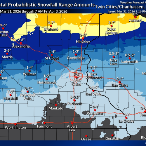 Confirman aviso por tormenta invernal para Minneapolis y el sur del estado