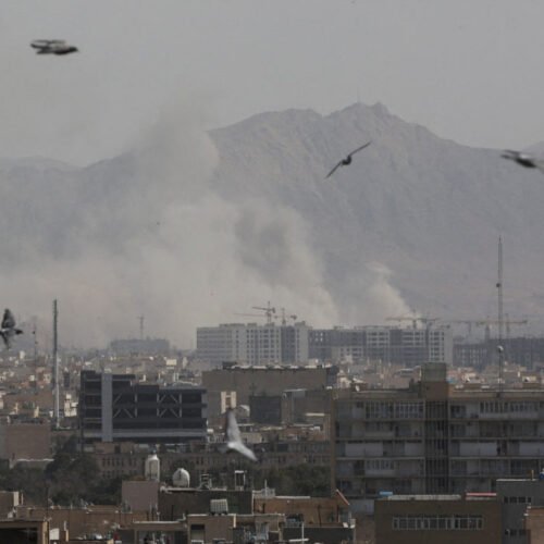Smoke rises following an explosion, after Israel and the U.S. launched strikes on Iran, in Tehran, Iran, February 28, 2026. Majid Asgaripour/WANA (West Asia News Agency) via REUTERS ATTENTION EDITORS - THIS PICTURE WAS PROVIDED BY A THIRD PARTY      TPX IMAGES OF THE DAY