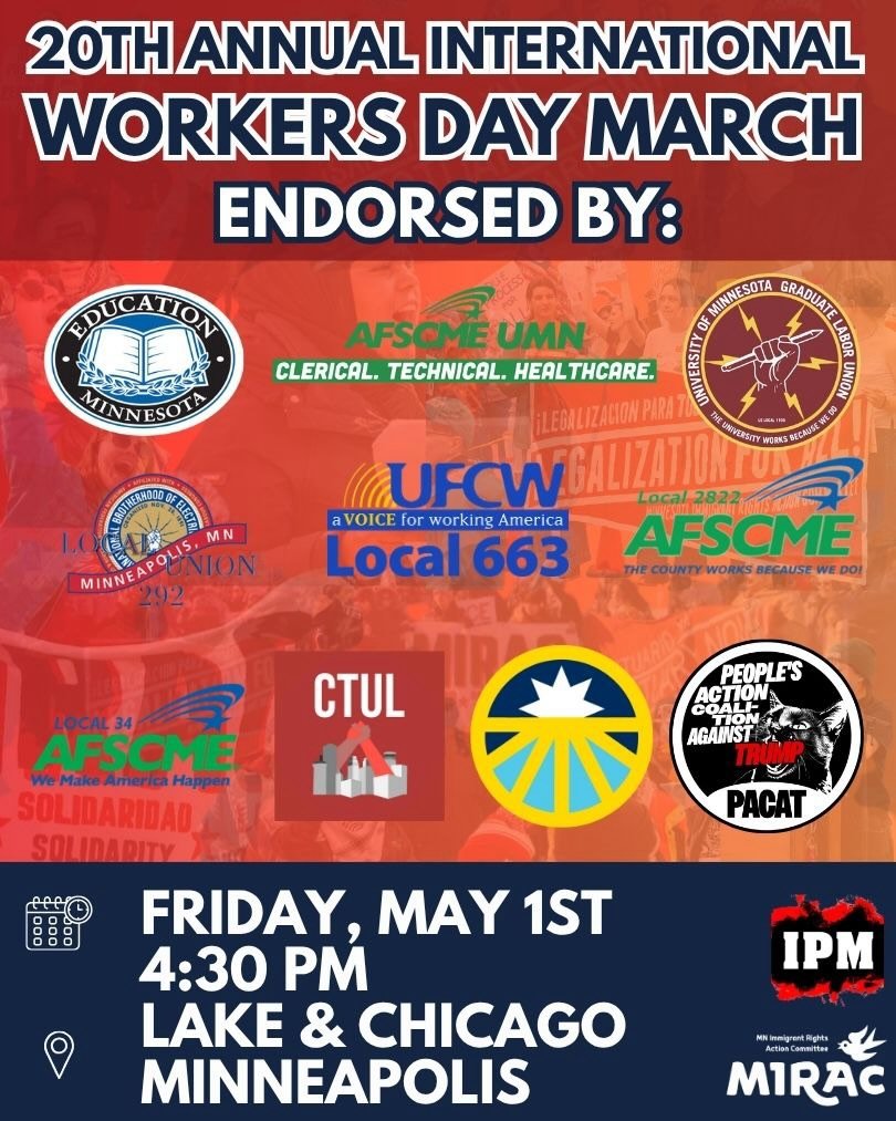 Convocan a la Marcha del Día del Trabajador en las Twin Cities por derechos de inmigrantes