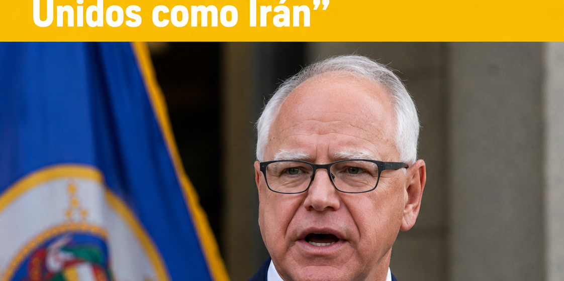 Tim Walz responde a Donald Trump tras ciberataques: “Es curioso, a Minnesota lo atacan tanto Estados Unidos como Irán”
