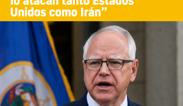 Tim Walz responde a Donald Trump tras ciberataques: “Es curioso, a Minnesota lo atacan tanto Estados Unidos como Irán”
