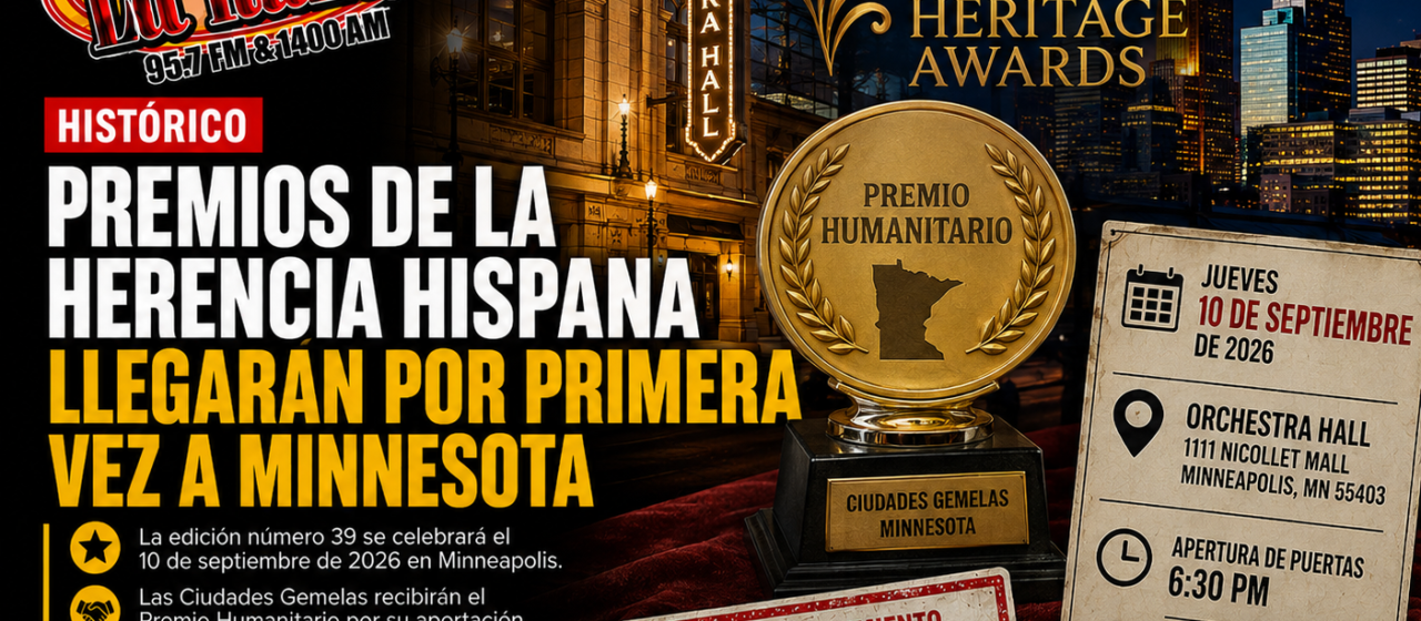 Premios Nacionales de la Herencia Hispana llegarán por primera vez a Minneapolis para reconocer a la comunidad de las Ciudades Gemelas