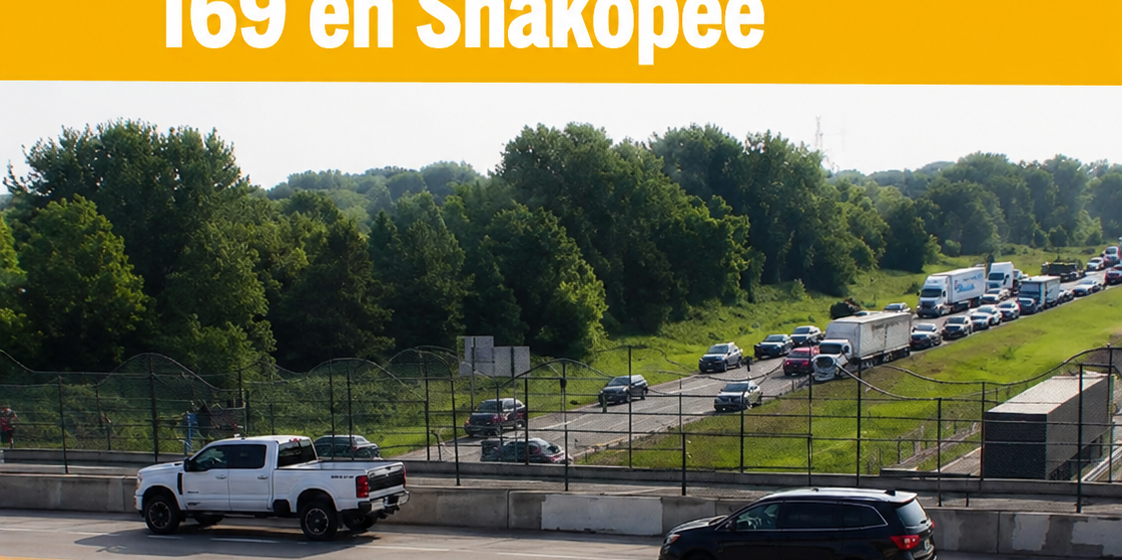 Accidente grave cierra un tramo de la autopista 169 en Shakopee y provoca importantes retrasos