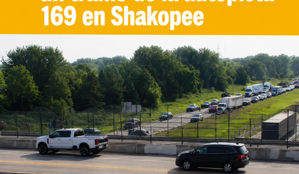 Accidente grave cierra un tramo de la autopista 169 en Shakopee y provoca importantes retrasos